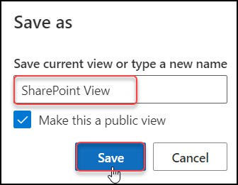 sharepoint online list view