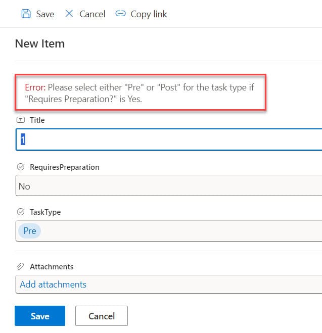 sharepoint validation settings