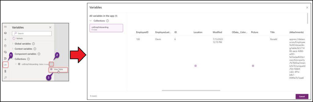 sort powerapps
