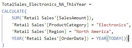 Specifying multiple filter conditions in CALCULATE