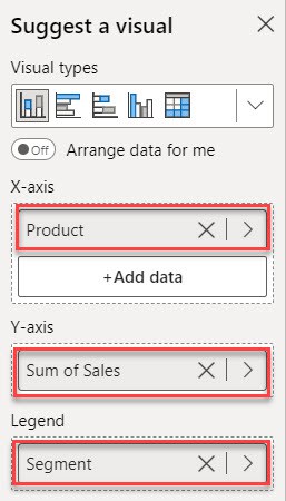 Stacked Column Chart in Power BI