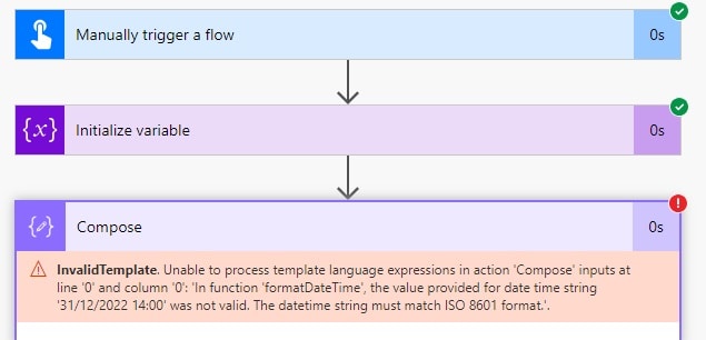 string to date Power Automate