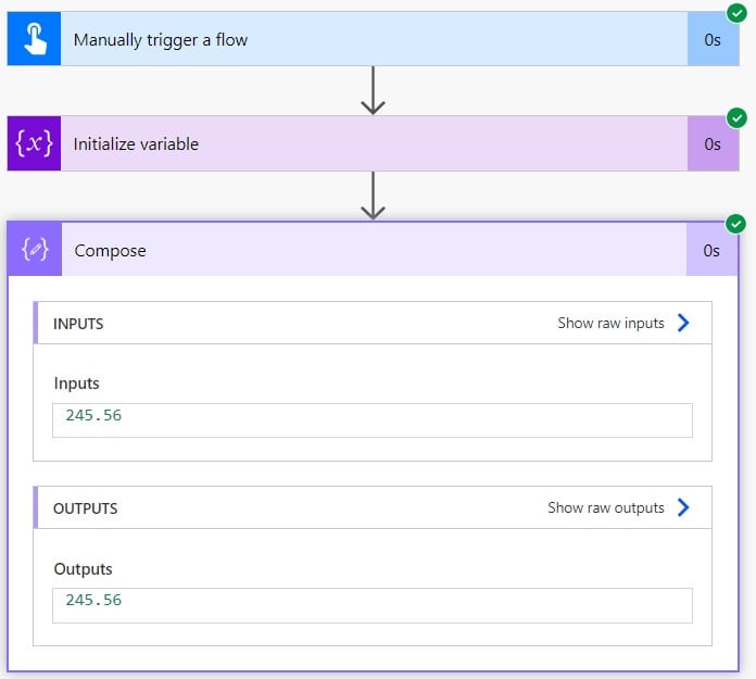 string to float power automate