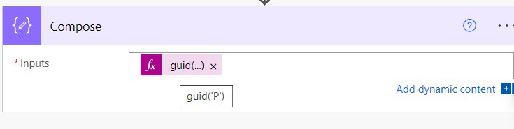 string to guid using Microsoft Power Automate