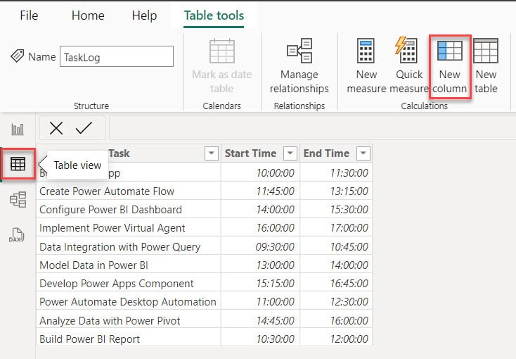 subtract power bi