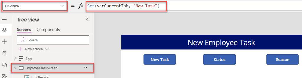 tabbed forms in Power Apps