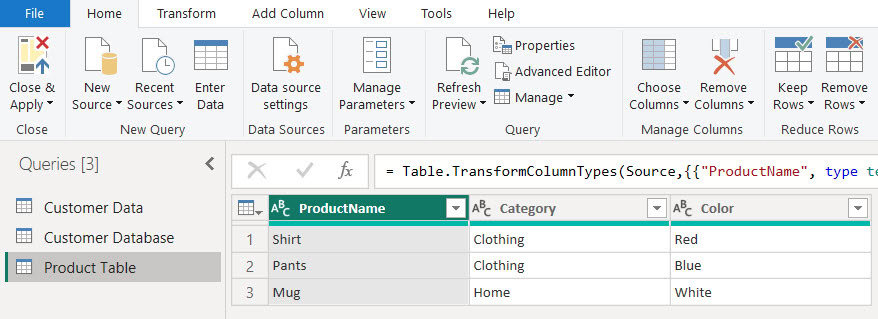 table.combine columns power query