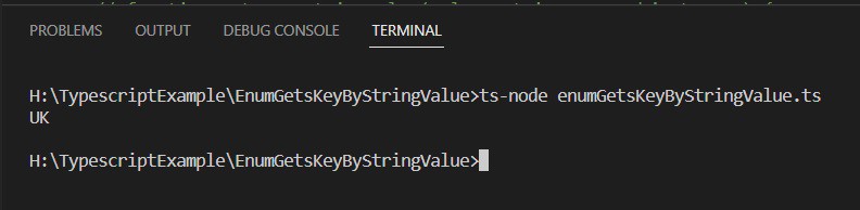 to enum gets key by string value in typescript by using object.key, object.value and indexOF()