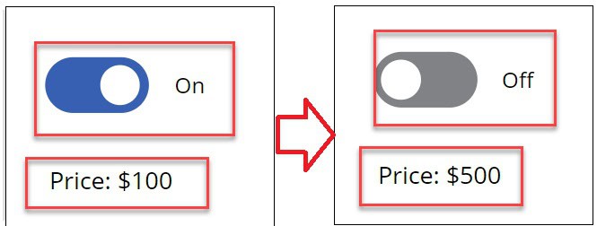 toggle in powerapps