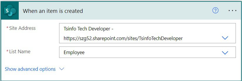 when an item is created or modified trigger conditions