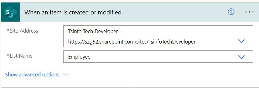 trigger conditions power automate sharepoint list