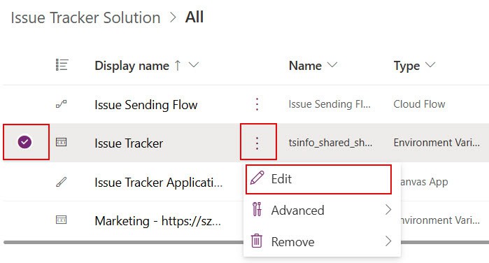 use data source environment variables in canvas apps