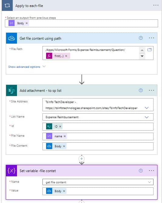 Expense reimbursement and approval using Power Automate