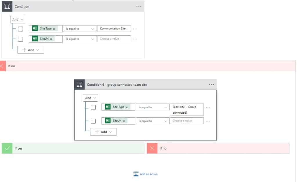 Using Microsoft Power automate create SharePoint Online Group connected team sites from excel file