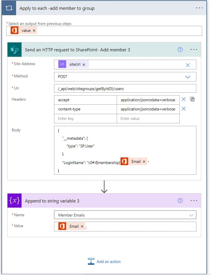 Using Microsoft Power automate create SharePoint Online Group connected team sites from excel