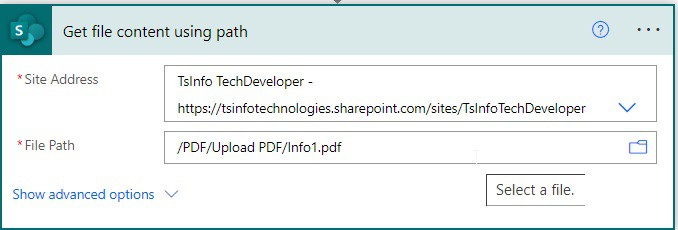 Using Microsoft Power automate merge pdf files