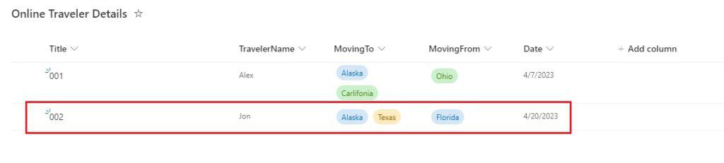 multiple choice to string using power automate 