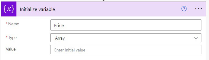 Using Power Automate convert integer to array