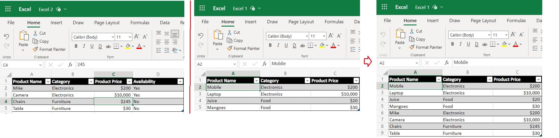 power automate copy data from excel to excel