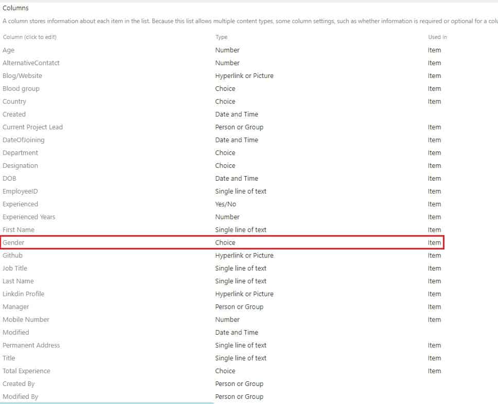 Using Power automate create list and columns of multiple data type in SharePoint from an excel