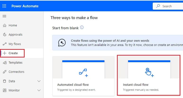 Using Power Automate create SharePoint list and columns