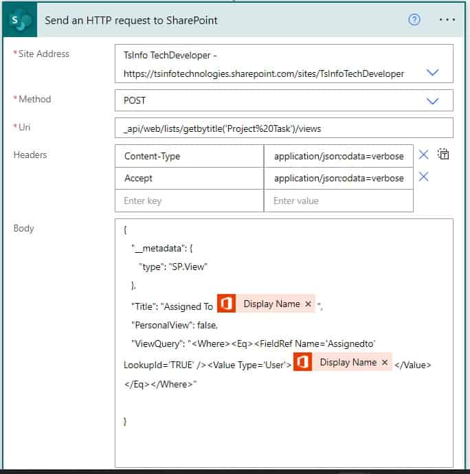 Using power Automate create SharePoint list view Using power Automate create SharePoint list view