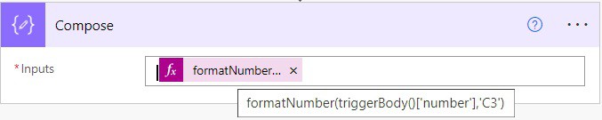 Using Power Automate format number as currency