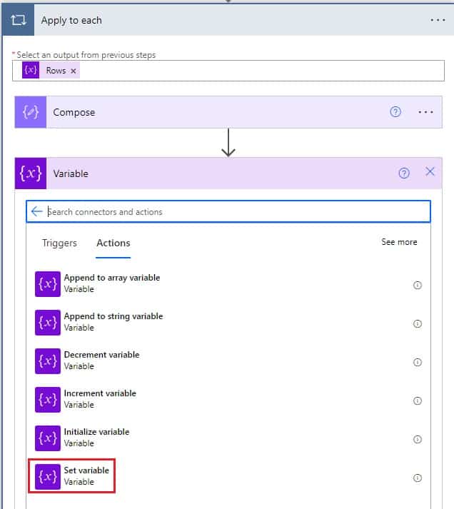 Using power automate how to remove properties from an object