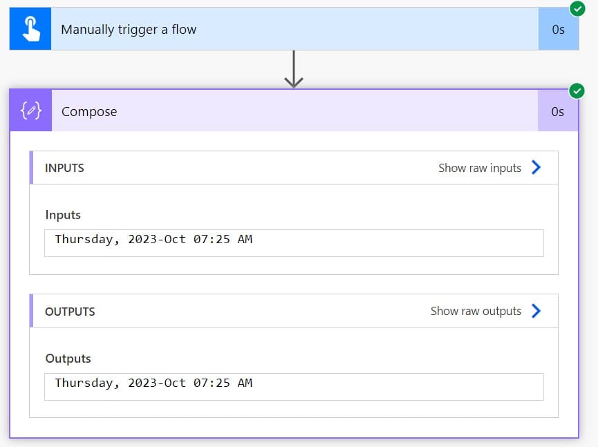 utcnow() format Power Automate