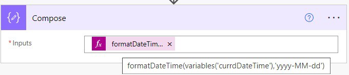 utcnow power automate format