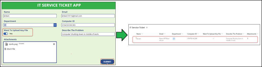 visible property in powerapps