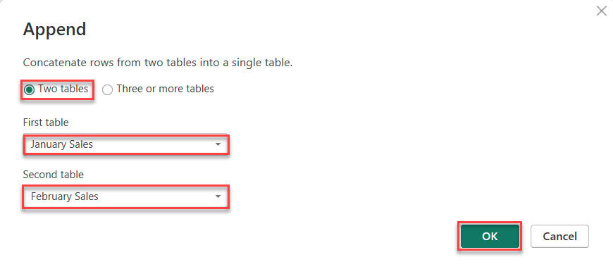 what is append in power query