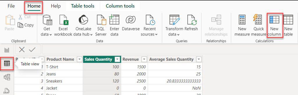 what is nan in power bi