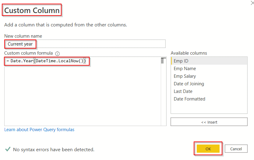 add a column with the current year using power query editor add a column with the current year using power query editor