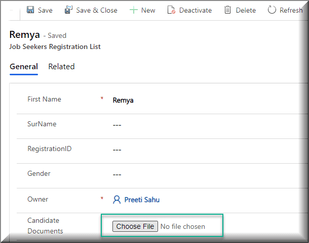 Add a file column to Dataverse Form