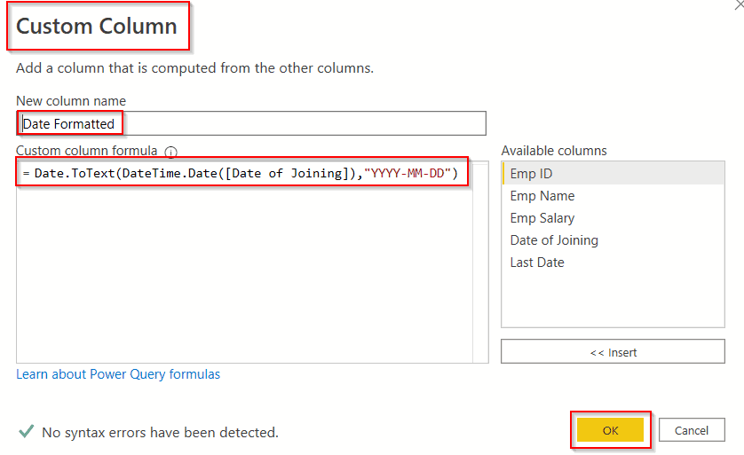 add column and change date format using power query editor add column and change date format using power query editor