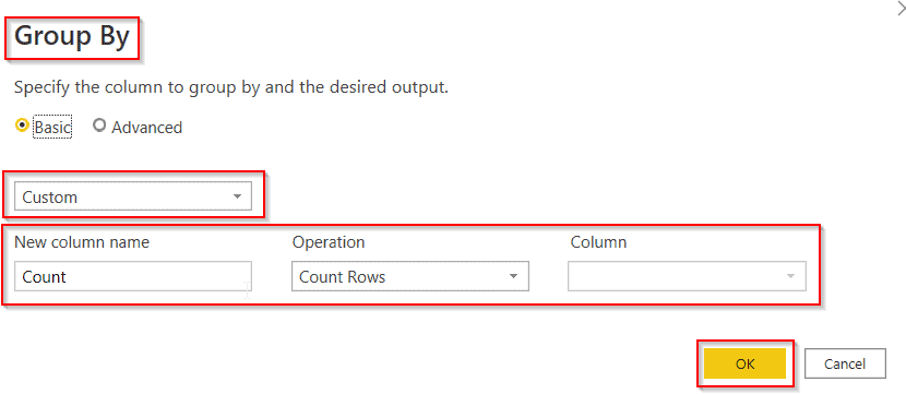 add column count rows using Power Query