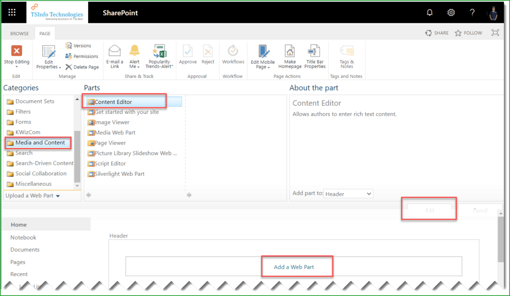 content editor webpart in sharepoint online