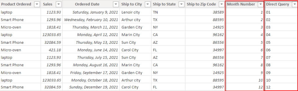 add Leading Zero to Month in the Power BI