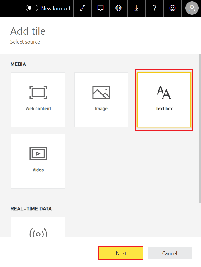 how to add title to power bi dashboard