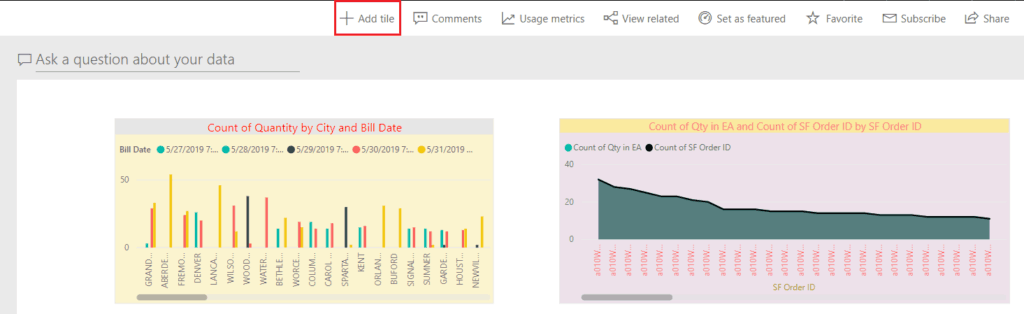 add title to power bi report