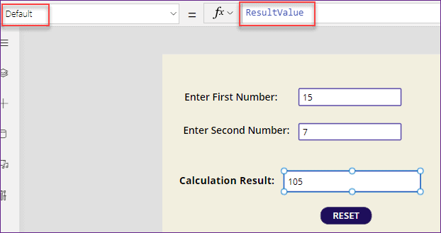 Calculator in PowerApps