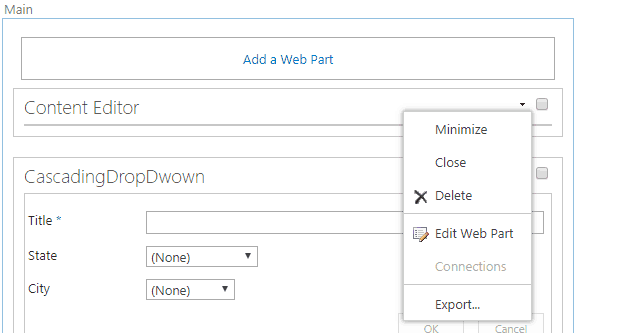 cascading dropdown in sharepoint list