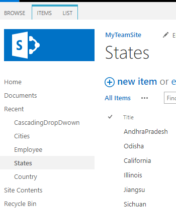 sharepoint list cascading lookup