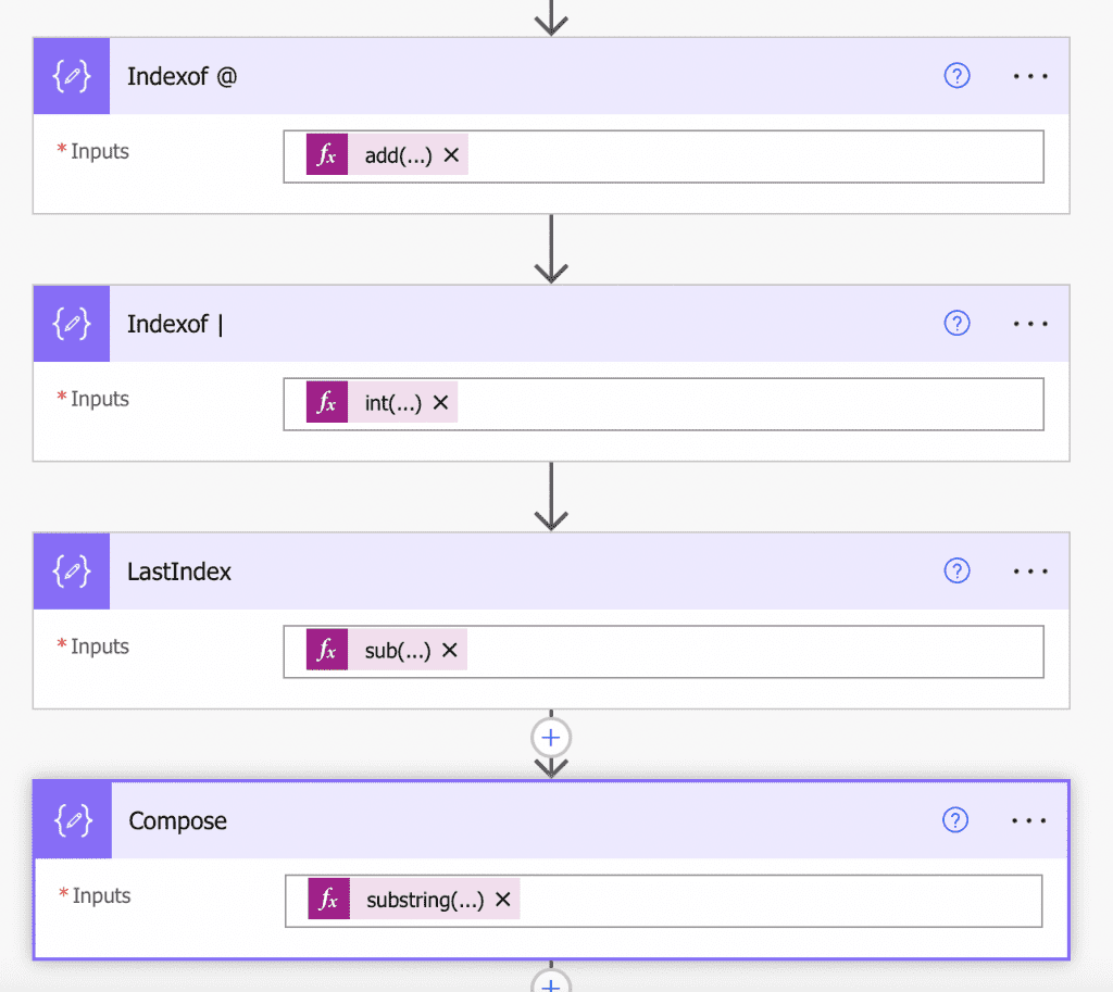 split string between two characters in Power automate