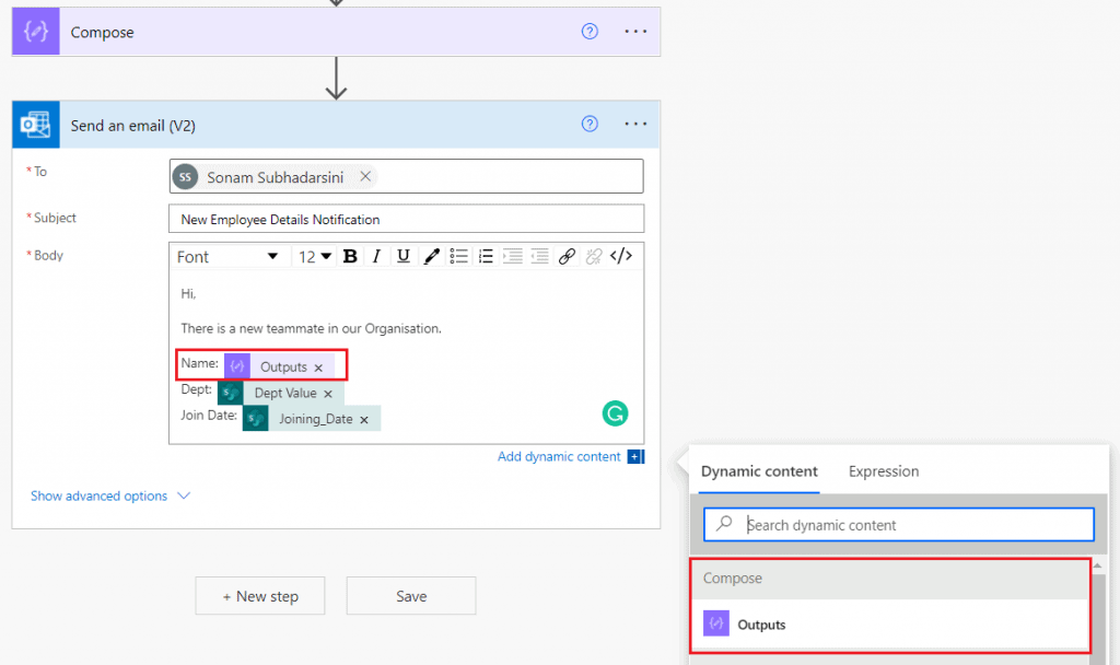 concatenate power automate