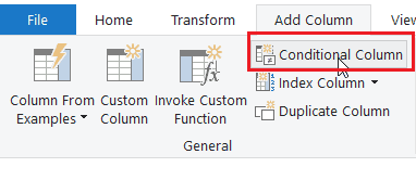 conditional column between values in power bi