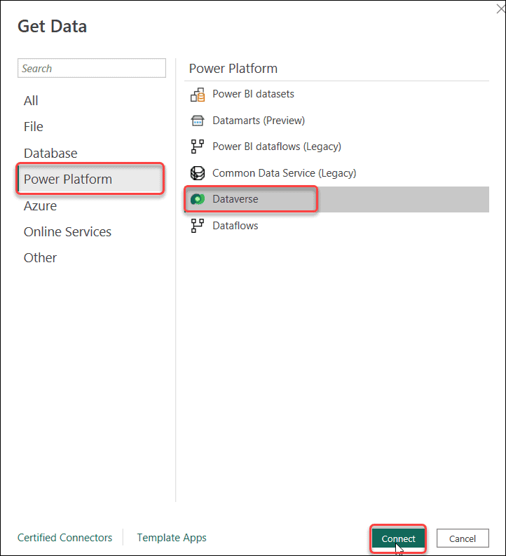 Connect Dataverse Connector in Power BI