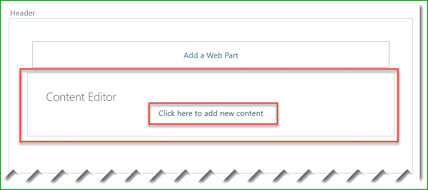 content editor web part in SharePoint