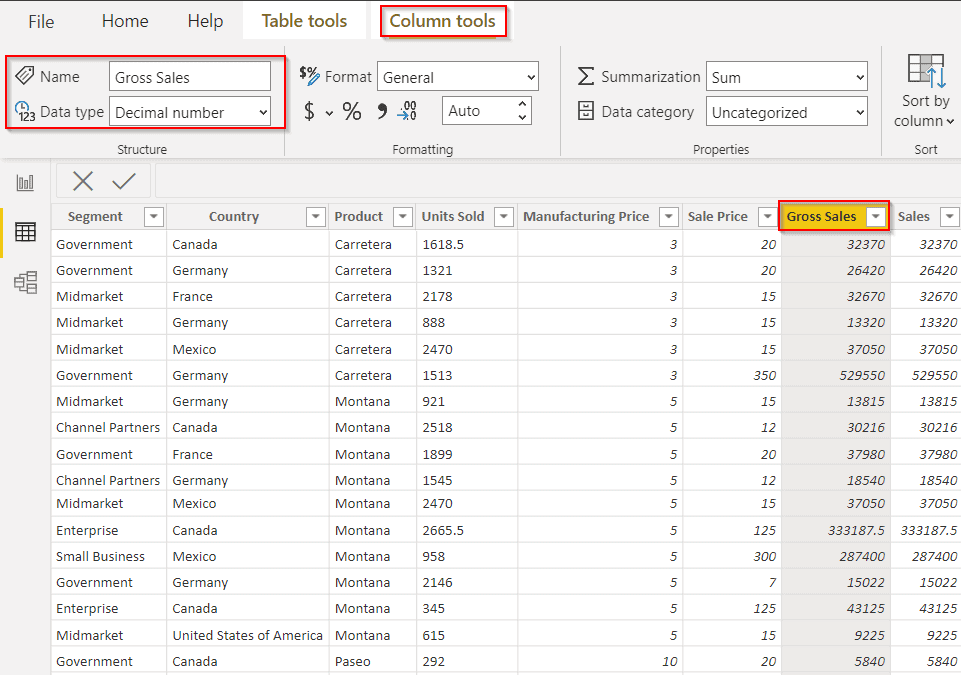 convert the number to text in a column in power query